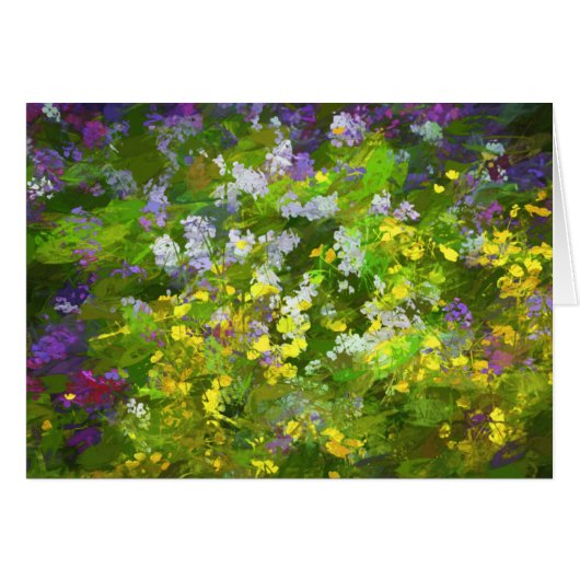 Wilde bloemen die het schilderen van de natuur hin (Voorkant Horizontaal)