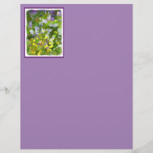Wilde bloemen die het schilderen van de natuur hin