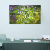 Wilde bloemen die het schilderen van de natuur hin spandoek (Beurs)