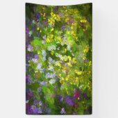Wilde bloemen die het schilderen van de natuur hin spandoek (Verticaal)