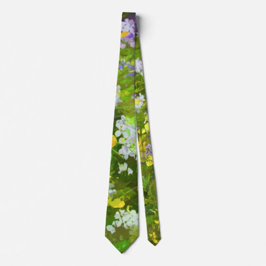 Wilde bloemen die het schilderen van de natuur hin stropdas (Voorkant)