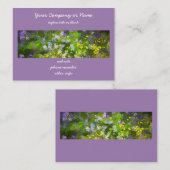 Wilde bloemen die het schilderen van de natuur hin visitekaartje (Voorkant / Achterkant)