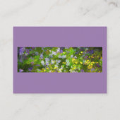 Wilde bloemen die het schilderen van de natuur hin visitekaartje (Achterkant)