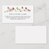 Wilde Bloemen Douche Enclosure Kaart (Voorkant / Achterkant)