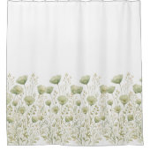 Wilde bloemen  douchegordijn (Voorkant)