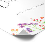 Wilde bloemen Drinken helpen jezelf Poster (Hoek)