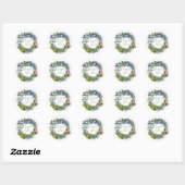 Wilde Bloemen Droom | | Dank U Ronde Sticker (Vel)