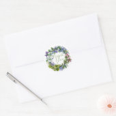 Wilde Bloemen Droom | | Dank U Ronde Sticker (Envelop)
