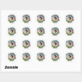 Wilde Bloemen Droom | | Dank U Ronde Sticker (Vel)