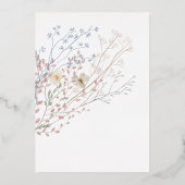 wilde bloemen | Eerste Communie Uitnodiging (Achterkant)