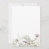 Wilde bloemen Elegant Botanische 60e verjaardag Kaart (Achterkant)