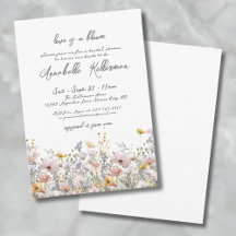 Wilde Bloemen Elegante Bruiloftsshowers