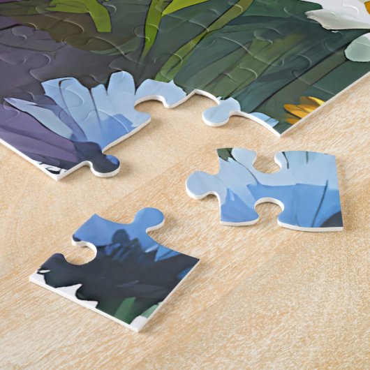 Wilde bloemen en beekjes in Spring Valley Legpuzzel (Zijkant)