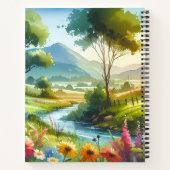 Wilde bloemen en beekjes in Spring Valley Notitieboek (Achterkant)