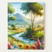 Wilde bloemen en beekjes in Spring Valley Planner (Achterkant)