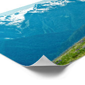 Wilde bloemen en bergen poster (Hoek)