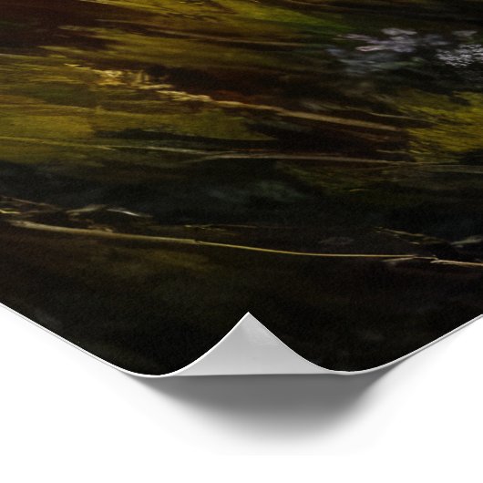  wilde bloemen en bergkunst poster (Hoek)