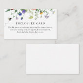 Wilde bloemen en bij shower envelop kaart (Voorkant / Achterkant)