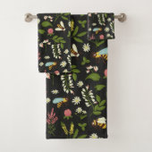 Wilde bloemen en bijen bad handdoek (Insitu)