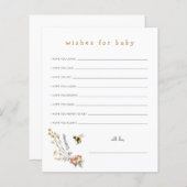 Wilde bloemen en bijengewas voor de Kaart van de B (Voorkant / Achterkant)