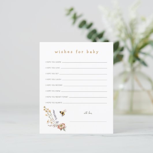 Wilde bloemen en bijengewas voor de Kaart van de B (Staand voorkant)