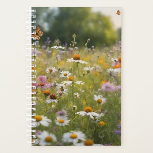 Wilde bloemen en Butterflies Planner (Voorkant)