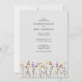 Wilde bloemen en foto's Weddenschap Kaart