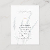 Wilde bloemen en gras orthodoxe begrafenisgebed Ka Plaatskaartje (Achterkant)