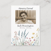 Wilde bloemen en gras orthodoxe begrafenisgebed Ka Plaatskaartje (Voorkant)