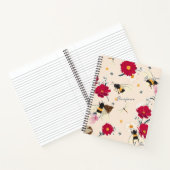 Wilde bloemen en hommels notitieboek (Binnen)