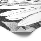 Wilde bloemen en kunst van Honeybee print fijn Pos (Hoek)