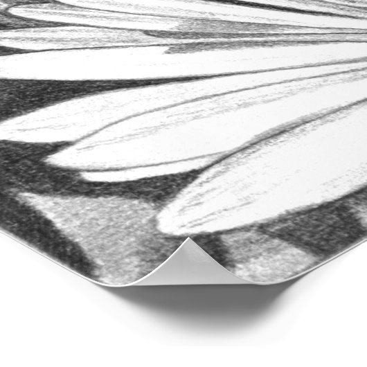 Wilde bloemen en kunst van Honeybee print fijn Pos (Hoek)