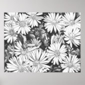 Wilde bloemen en kunst van Honeybee print fijn Pos (Voorkant)