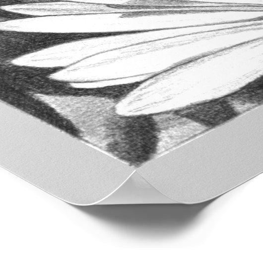 Wilde bloemen en kunst van Honeybee print fijn Pos (Hoek)