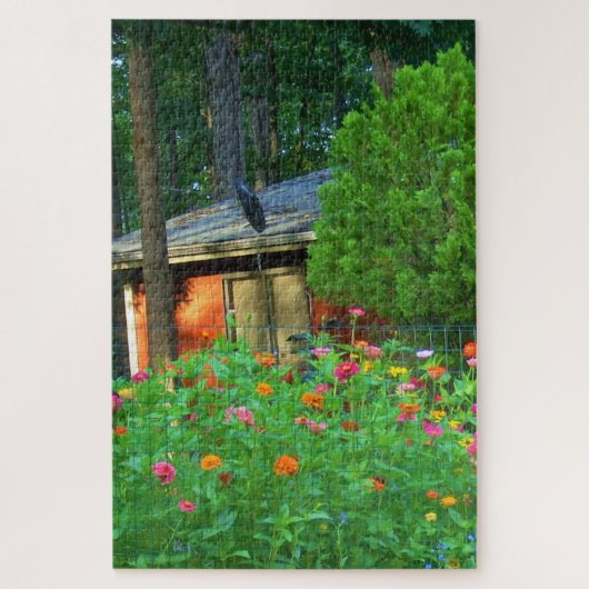Wilde bloemen en Landenkool Legpuzzel (Verticaal)
