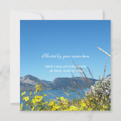 wilde bloemen en meer , alle partijen uitgenodigd kaart (Achterkant)