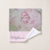 Wilde bloemen en pinda's bad handdoek (Wasdoekje)