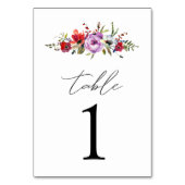 Wilde bloemen en Romance Kaart (Achterkant)