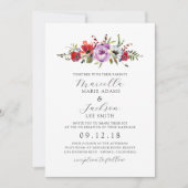 Wilde bloemen en Romance Kaart (Voorkant)