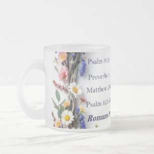 Wilde bloemen en Schriftuur 11oz keramische mok Kl