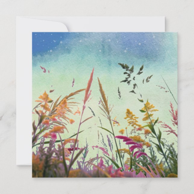 Wilde bloemen en sterren (Voorkant)