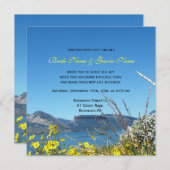 Wilde bloemen en trouwuitnodigingen voor meer kaart (Voorkant / Achterkant)