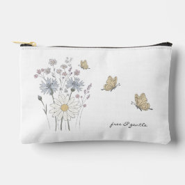Wilde bloemen en vlinder etui