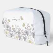 Wilde bloemen en vlinder toilettasje (Rechterhoek)
