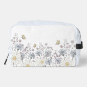 Wilde bloemen en vlinder toilettasje (Achterkant)