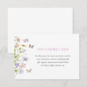 Wilde Bloemen en Vlinders Aangepaste Kaart (Voorkant / Achterkant)