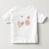 Wilde bloemen en vlinders kinder shirts (Achterkant)