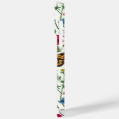 Wilde bloemen en vlinders op wit Case-Mate iPhone case (Achterkant / Links)