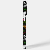 Wilde bloemen en vlinders op zwart Case-Mate iPhone case (Achterkant / Rechts)