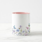 Wilde Bloemen en Vlinders Rand Mok (Midden)